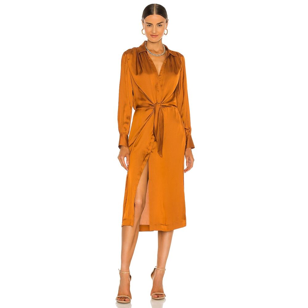Brochu Walker Madsen Midi Dress in Tumeric EUC